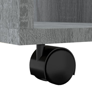 Rollschrank Grau Sonoma 60x35x75 cm