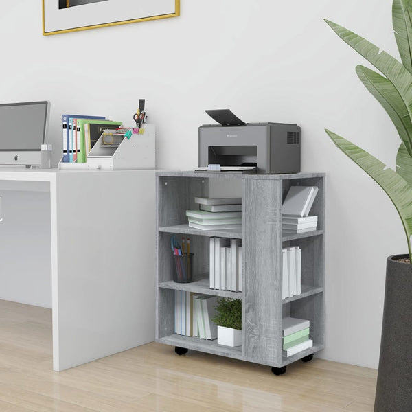 Rollschrank Grau Sonoma 60x35x75 cm