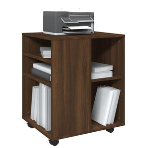 Rollschrank Braun Eichen-Optik 60x53x72 cm