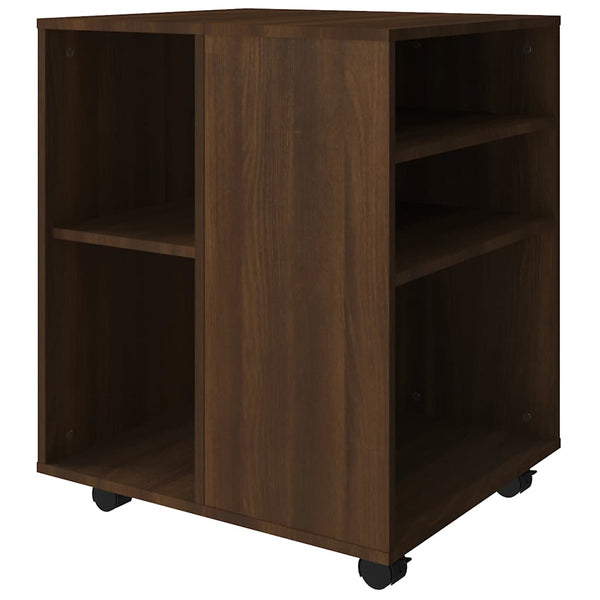 Rollschrank Braun Eichen-Optik 60x53x72 cm