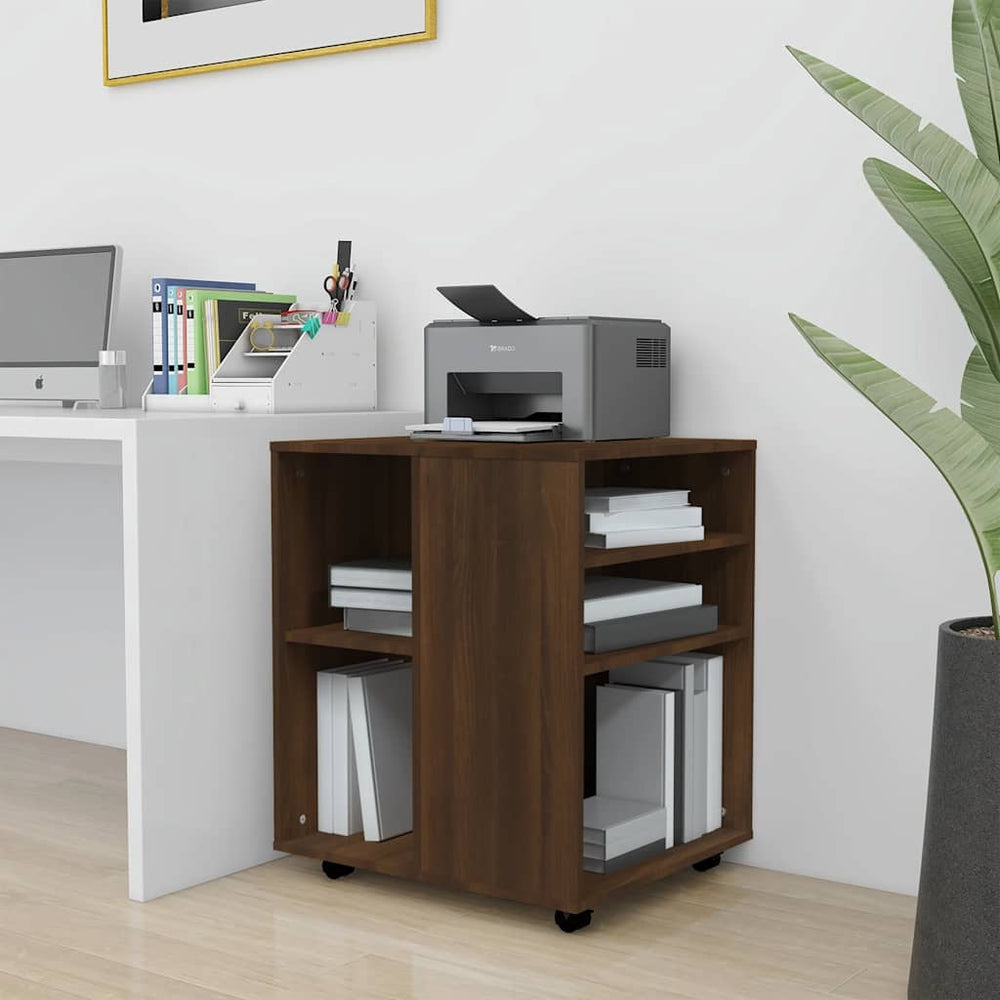 Rollschrank Braun Eichen-Optik 60x53x72 cm
