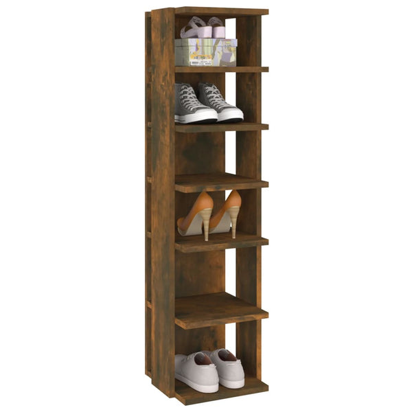 Schuhregal 2er Set Räuchereiche