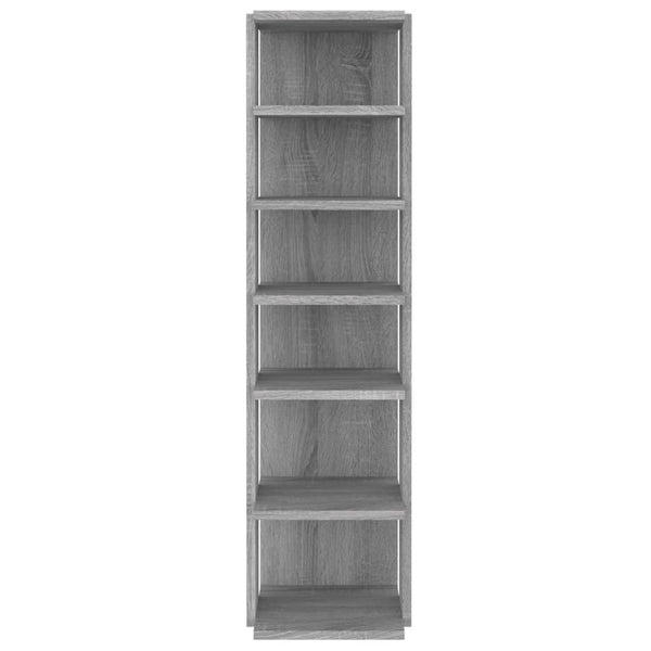 Schuhregal Grau Sonoma, 102 cm hoch