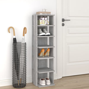 Schuhregal Grau Sonoma, 102 cm hoch