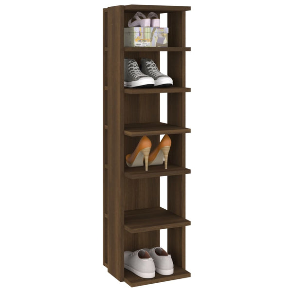 Schuhregal Braun Eichen-Optik