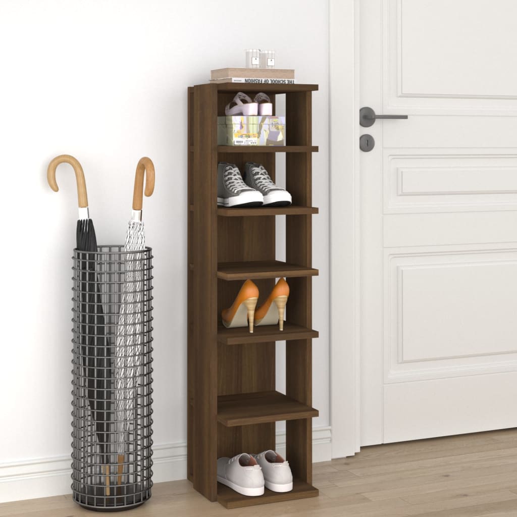Schuhregal Braun Eichen-Optik