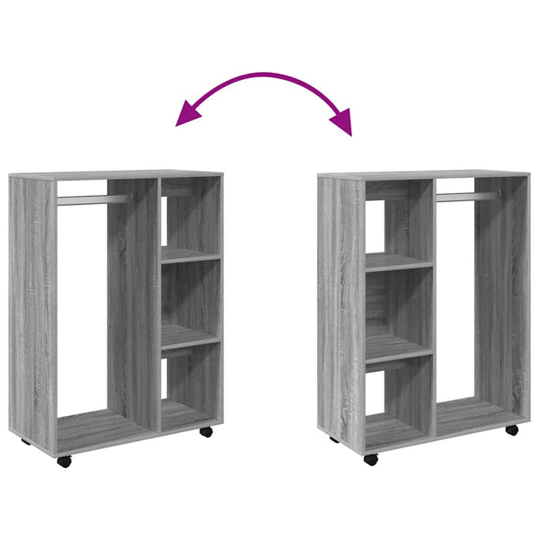Kleiderschrank Grau Sonoma 80x40x110 cm