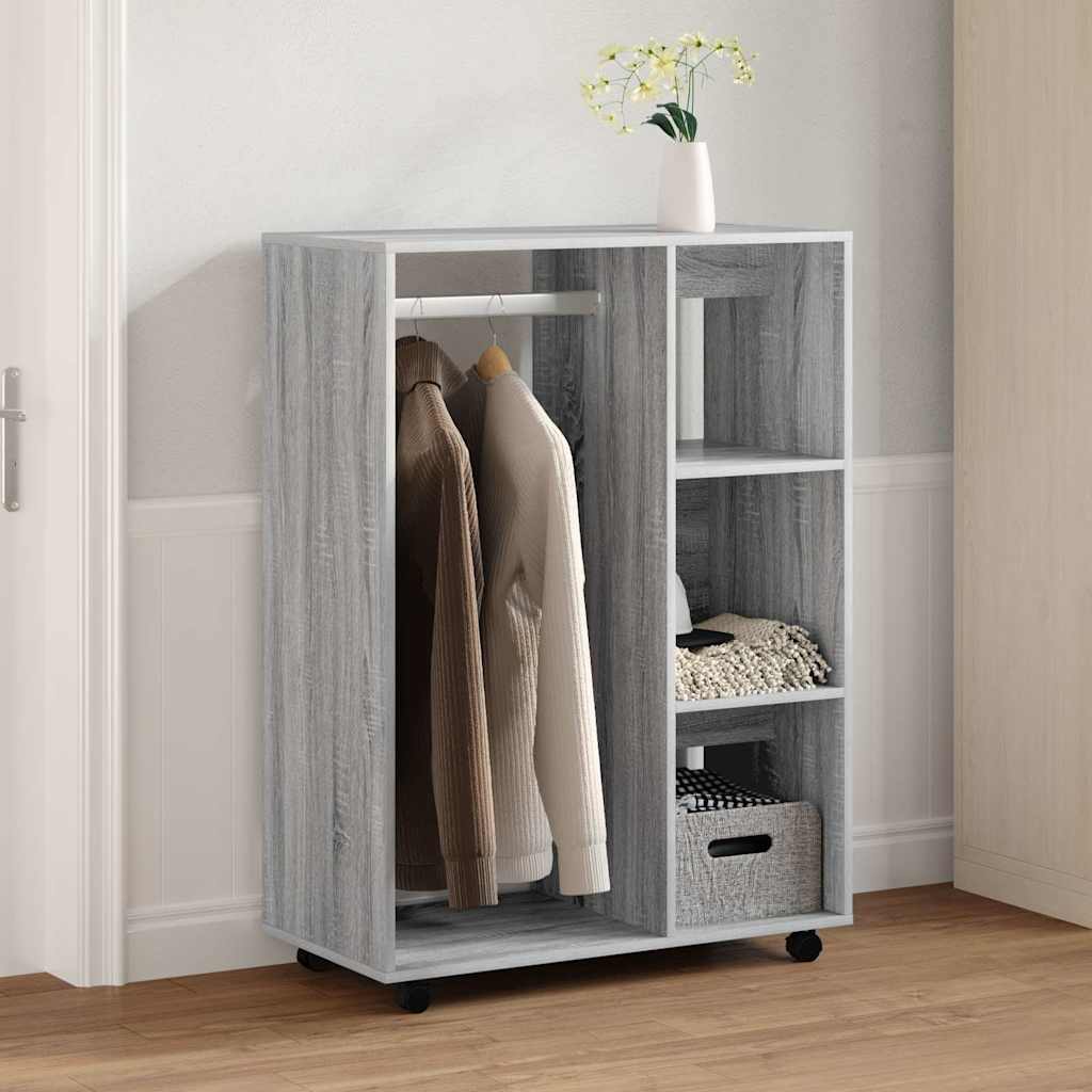 Kleiderschrank Grau Sonoma 80x40x110 cm
