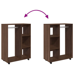 Kleiderschrank Braun Eichenoptik 80x40x110cm