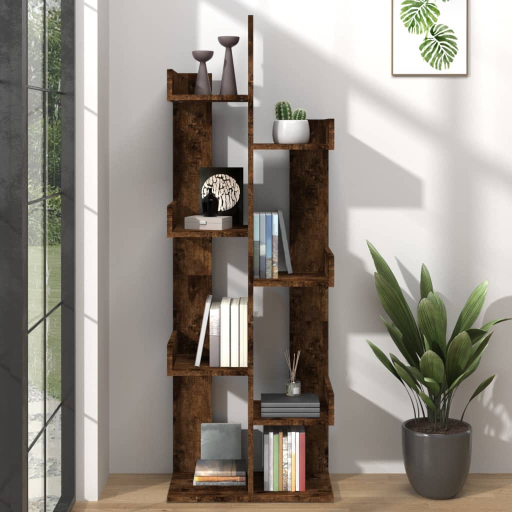 Bücherschrank Räuchereiche 48x25,5x140 cm