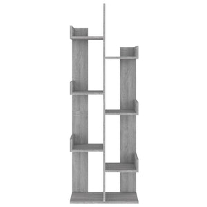 Bücherschrank Grau Sonoma 48x25,5x140 cm