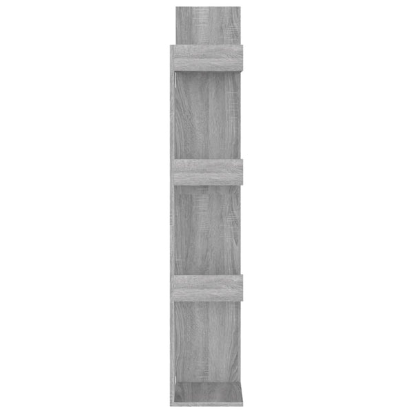 Bücherschrank Grau Sonoma 48x25,5x140 cm