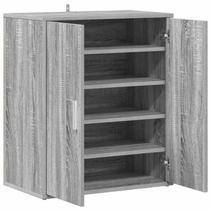 Schuhschrank Grau Sonoma 60x35x70 cm