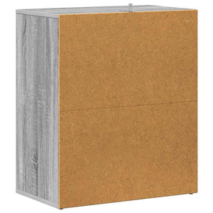 Schuhschrank Grau Sonoma 60x35x70 cm