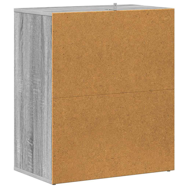 Schuhschrank Grau Sonoma 60x35x70 cm