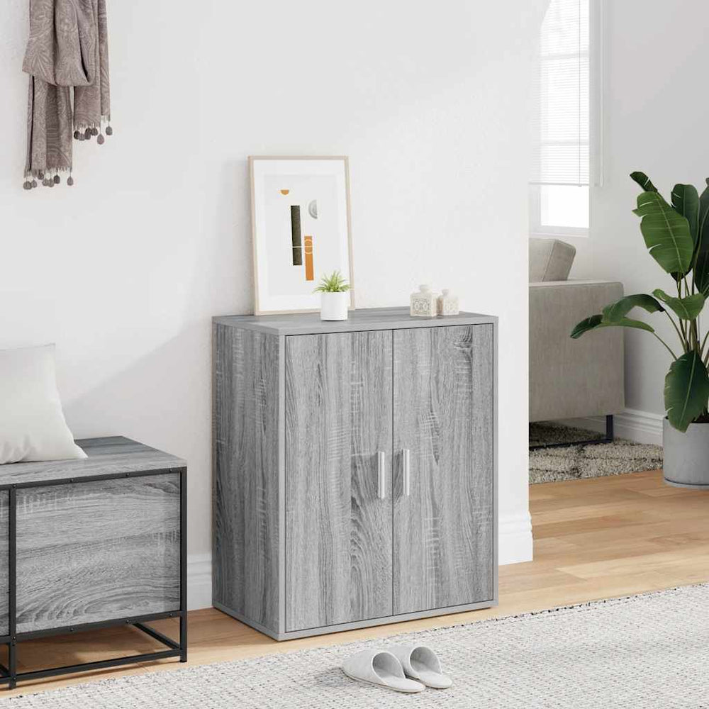 Schuhschrank Grau Sonoma 60x35x70 cm