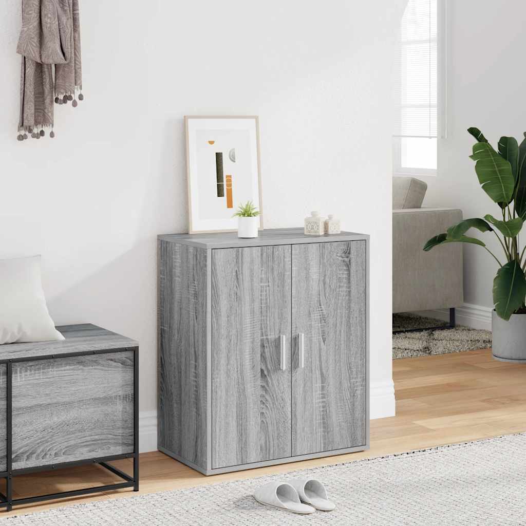 Schuhschrank Grau Sonoma 60x35x70 cm
