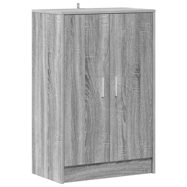 Schuhschrank Grau Sonoma 60x35x92 cm