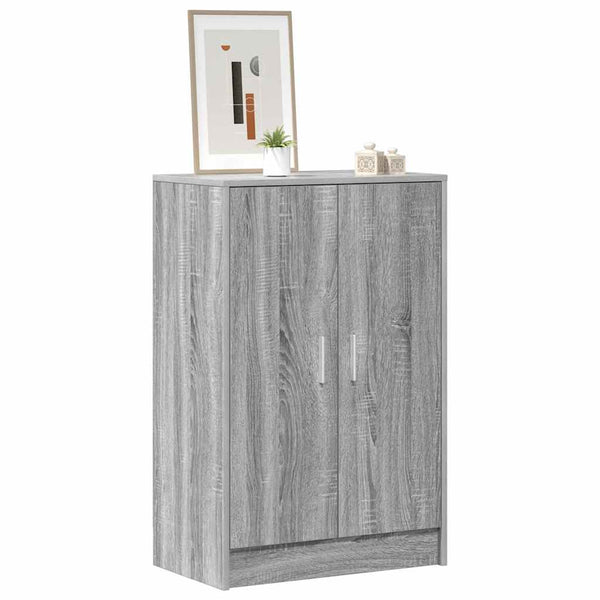 Schuhschrank Grau Sonoma 60x35x92 cm