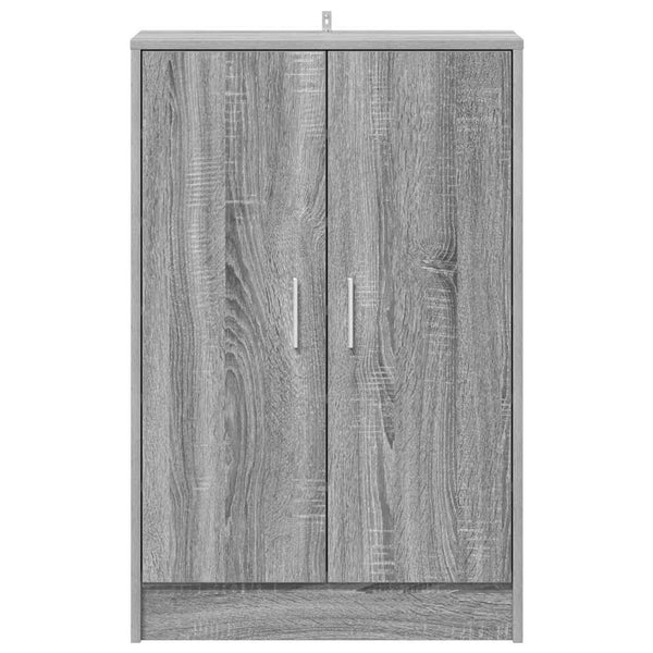 Schuhschrank Grau Sonoma 60x35x92 cm