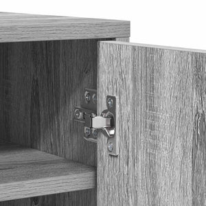 Schuhschrank Grau Sonoma 60x35x92 cm