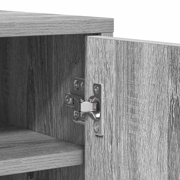 Schuhschrank Grau Sonoma 60x35x92 cm