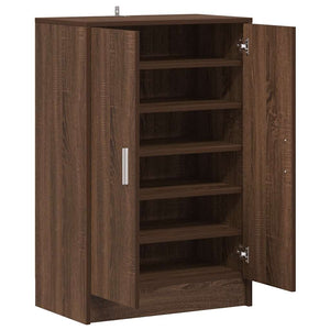 Schuhschrank Braun Eichenoptik 60x35x70 cm