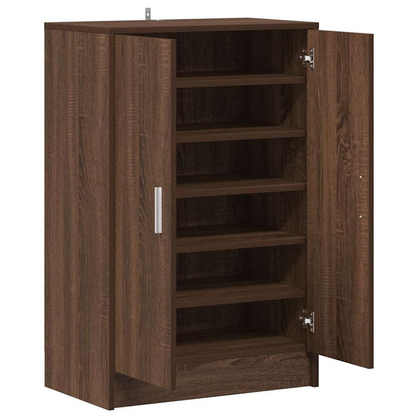 Schuhschrank Braun Eichenoptik 60x35x70 cm