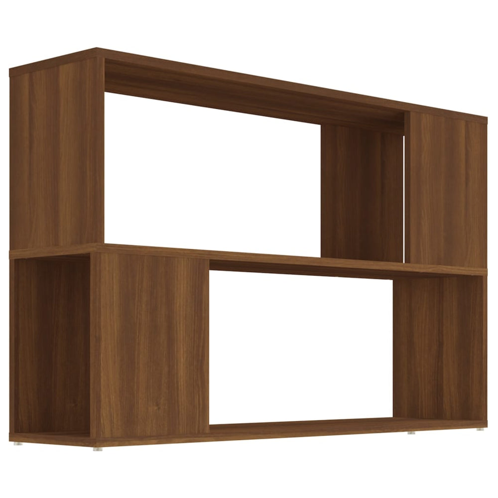 vidaXL Bibliothèque Marron aspect chêne 100x24x63 cm Bois d'ingénierie