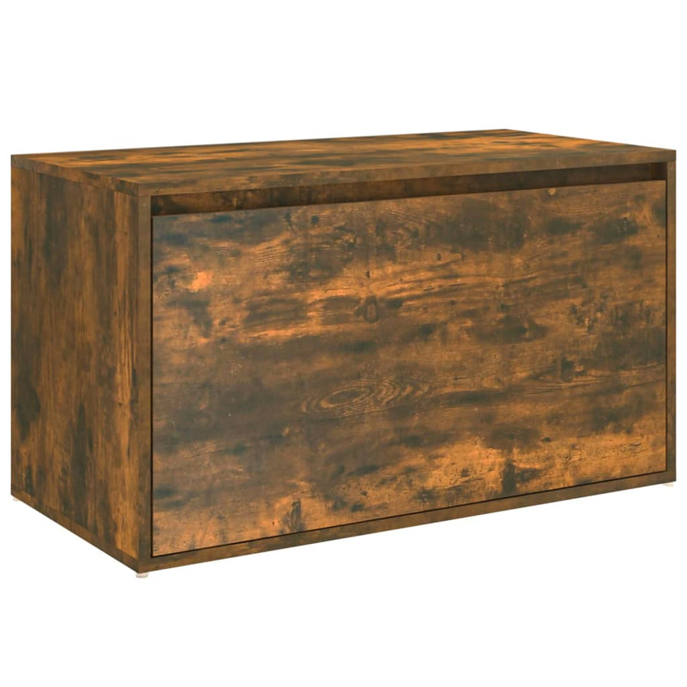 vidaXL Banc d'entrée 80x40x45 cm chêne fumé, bois d'ingénierie