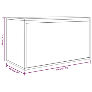 Flurbank Grau Sonoma 80x40x45cm