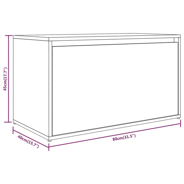 Flurbank Grau Sonoma 80x40x45cm
