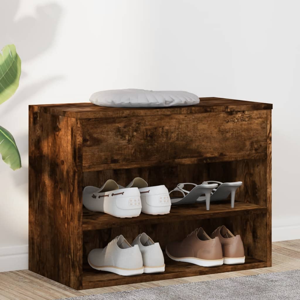 Schuhbank Räuchereiche 60 cm