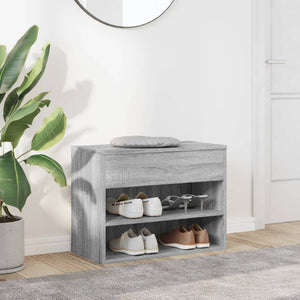 Schuhbank Grau Sonoma 60 cm