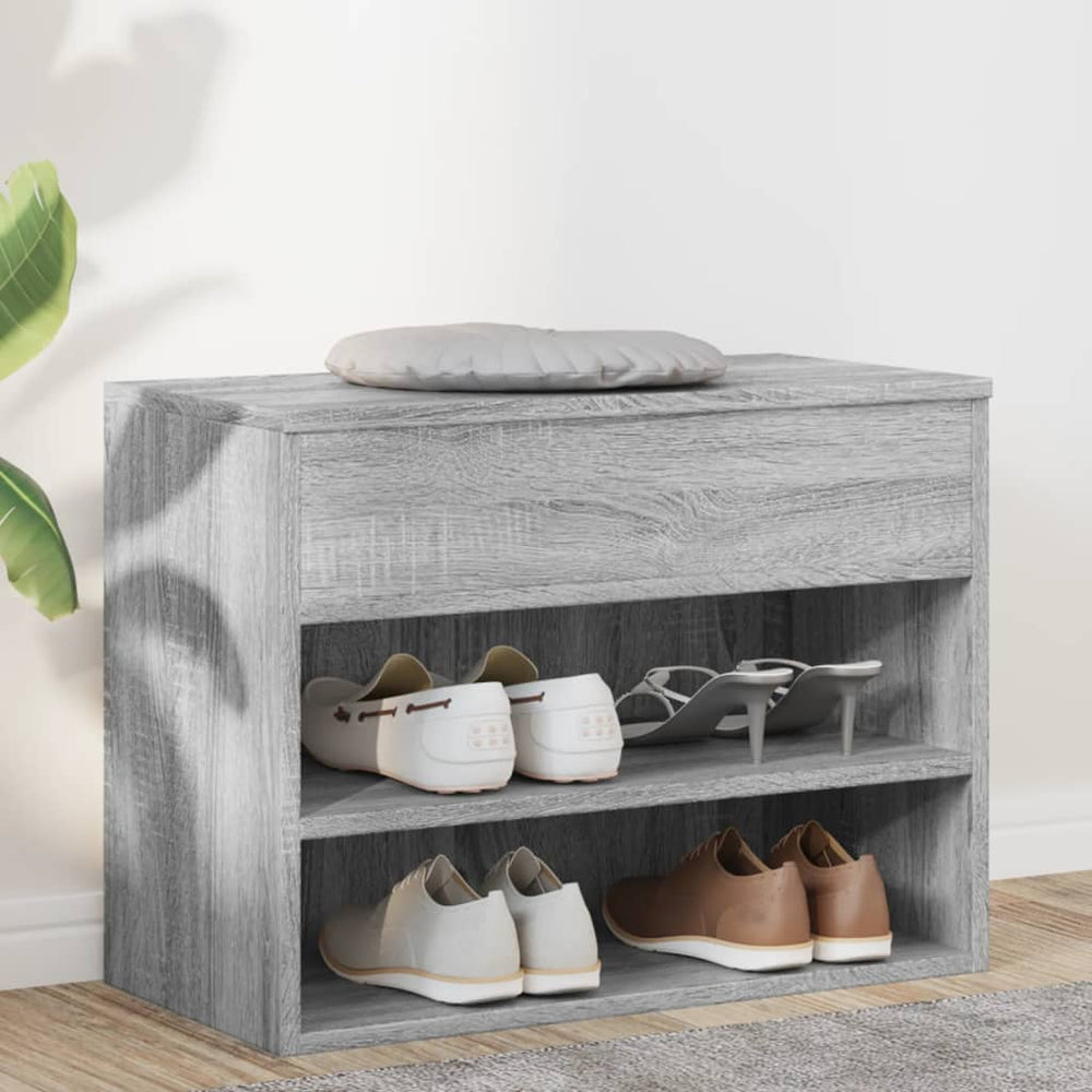 Schuhbank Grau Sonoma 60 cm