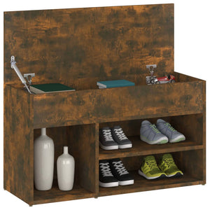 Schuhbank Räuchereiche 80 cm