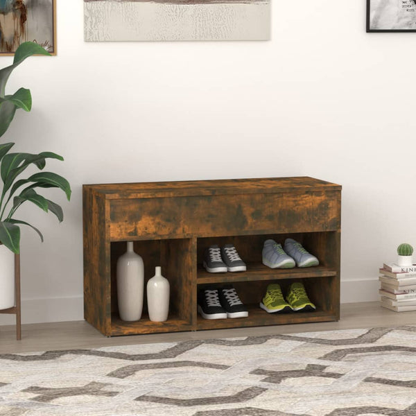Schuhbank Räuchereiche 80 cm