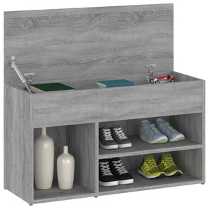 Schuhbank Grau Sonoma 80 cm