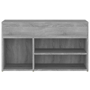 Schuhbank Grau Sonoma 80 cm