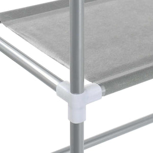 Waschmaschinenregal mit 2 Ablagen, Grau