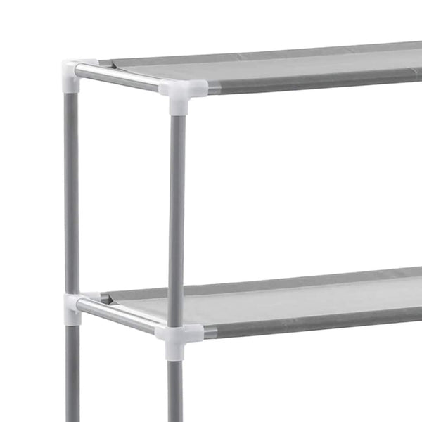Waschmaschinenregal mit 2 Ablagen, Grau