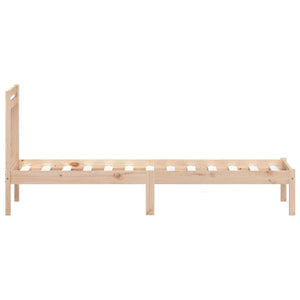 vidaXL Lit en bois massif 75x190 cm