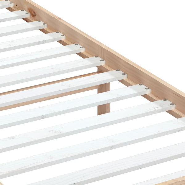 vidaXL Lit en bois massif 75x190 cm