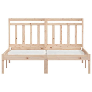 vidaXL Solid Wood Bed 150x200 cm