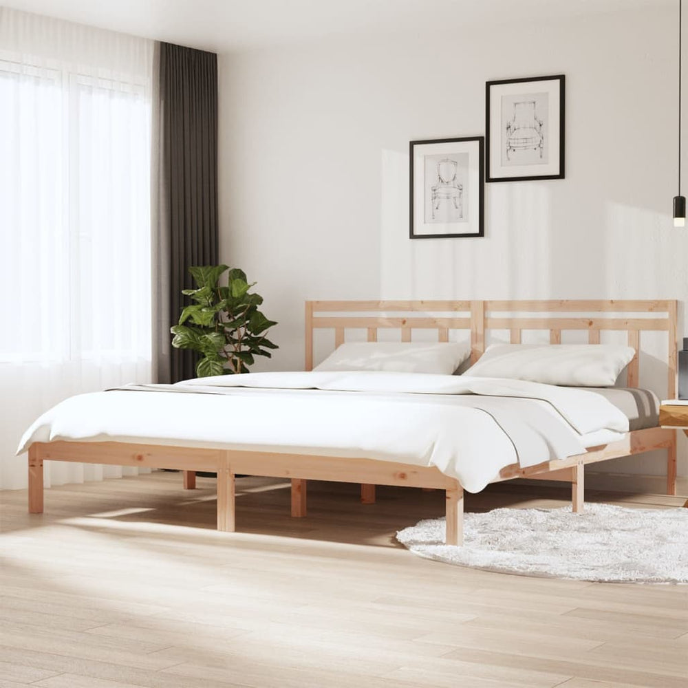 vidaXL Lit en bois massif pin 160x200 cm