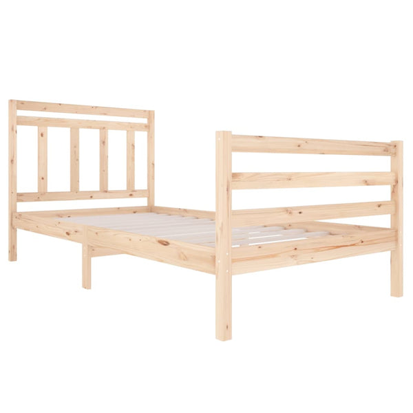 vidaXL Lit en bois massif 100 x 200 cm