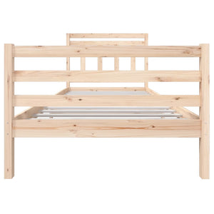 vidaXL Lit en bois massif 100 x 200 cm