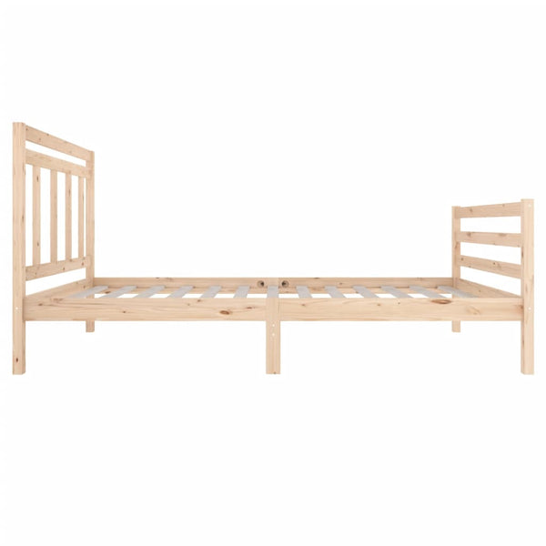 vidaXL Lit en bois massif 100 x 200 cm