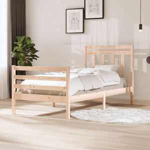 vidaXL Lit en bois massif 100 x 200 cm