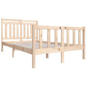 vidaXL Solid Wood Bed 140x200 cm